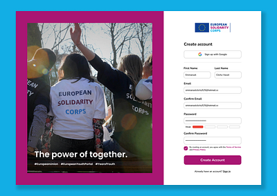 #1 Daily UI dailyui deisgn europe figma graphic design minimal purple ui volunteer volunteering