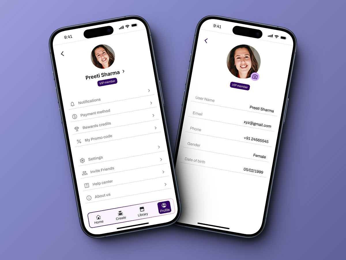 Profile Screen Design designs, themes, templates and downloadable ...