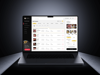 Restaurant Food & Beverage Platform concept dashboard product design restaurant ui ux