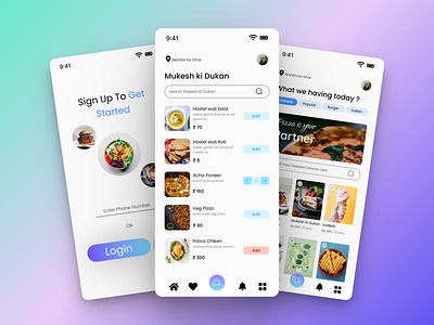 Food App Concept UI app design food app concept food app ui food delivery app malay ui