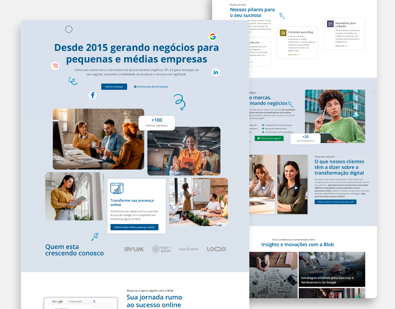Blob Web - Marketing Agency ui web design website