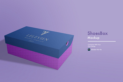 Shoe Box Mockup 3d blank box closed container design empty gift isolated mockup object pack product shoe box mockup template white
