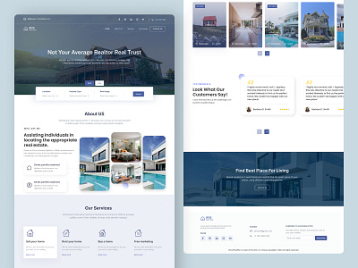 Real Estate Website UIUX Design