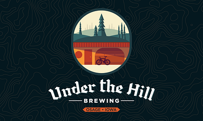 Beer Label - Under the Hill Brewing beer label graphic design illustration