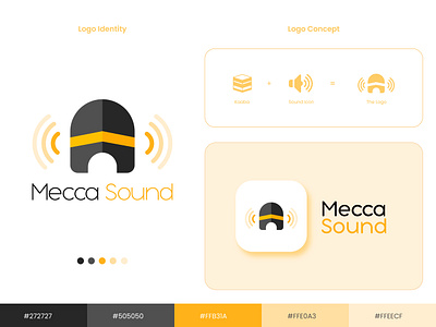 Islamic Logo Design (Mecca Sound) islamic identity design.