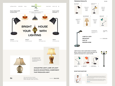 E-commerce Web Design app design branding dash board graphic design lamp website design landing page ui uiux ux web design web landing page wireframe