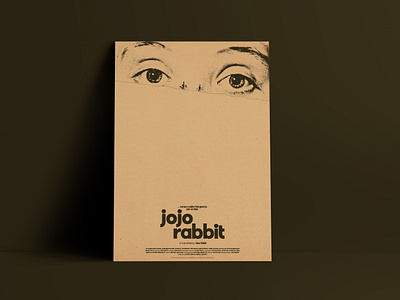 Movie Poster Design l Jojo Rabbit artwork branding comedy design drama film film poster graphic design illustration jojo rabbit movie movie poster photoshop poster poster design poster illustration print scarlett johansson taika waititi typography