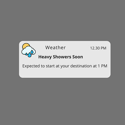 Random Microcopy Prompt #1 - Weather App Push Notification app content design copywriting microcopy ui ux ux writing weather app