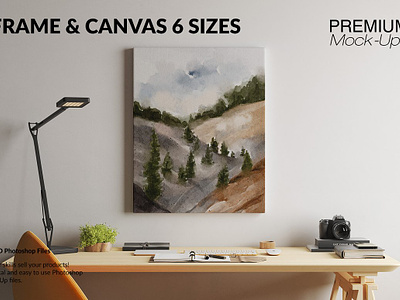 Frames and Canvas Mockup artwork canva canvas canvas displayer canvas mock up canvas presentation canvas showcase canvas template canvases gallery mock up mockup mockups perspective template