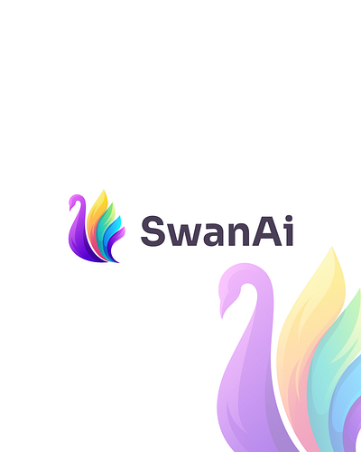 SwanAi app branding design graphic design logo