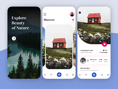 Explore the world: Introducing "Zen" - A tourism rental app mobile ui travel app ui design