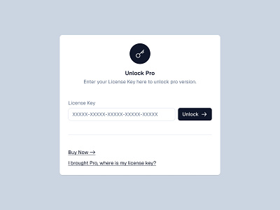 Unlock Pro 🔑 button buttons design dialog input minimal modal saas ui web design