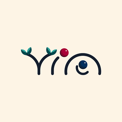 Vine & Berry Logotype branding design graphic design letter logo typography vector