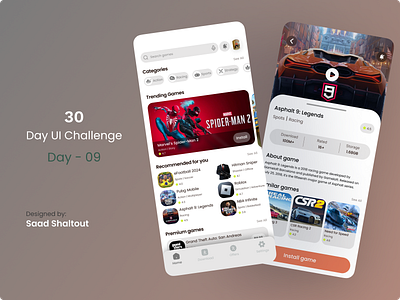 Game Store app app design design ui ux