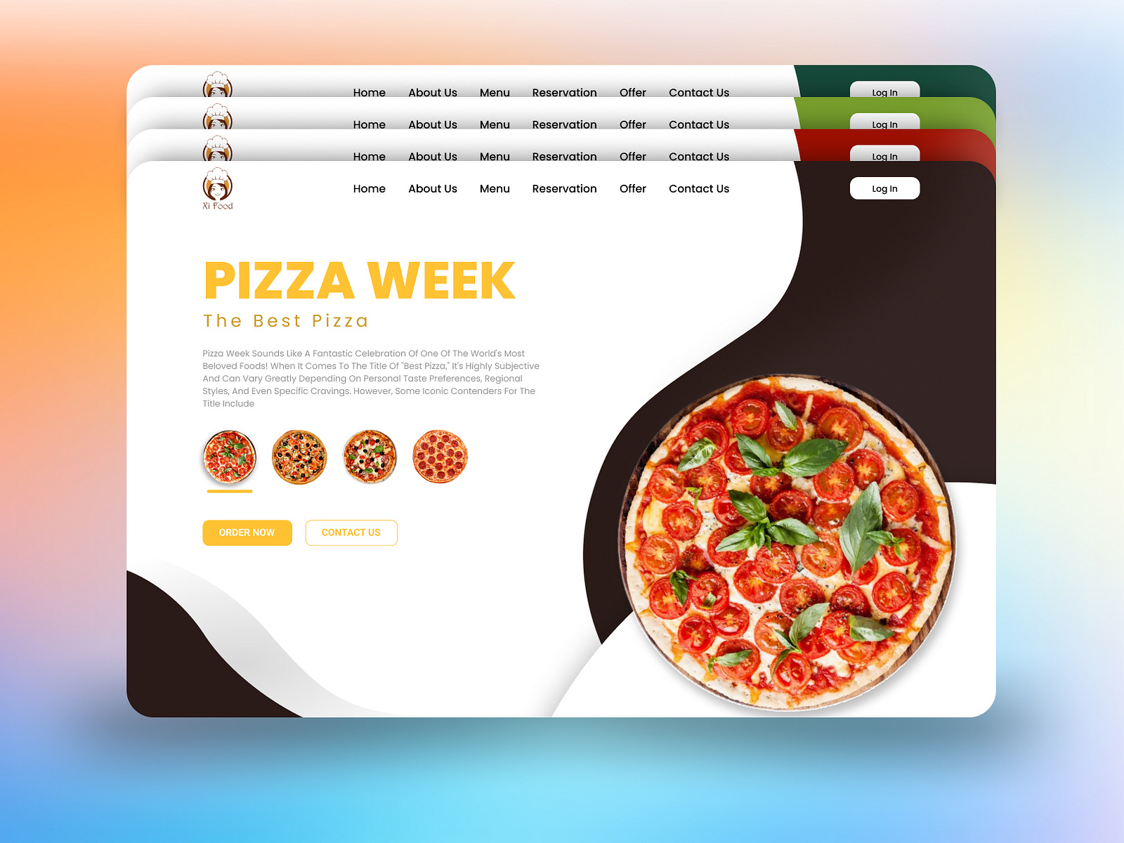 Food Website UI/UX Design by Argo Kumer Partha on Dribbble