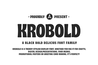 Krobold Font Family black font display font font family food font