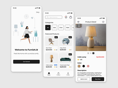 Furnish.id - Furniture Mobile App app mobile ui