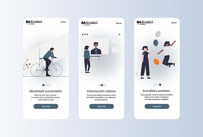 Eco bici - Onboarding animation ui