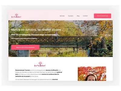 🤷🏻‍♀️ Be YourSev' - Coaching website coaching no code pink squarespace ui ux visual identity website
