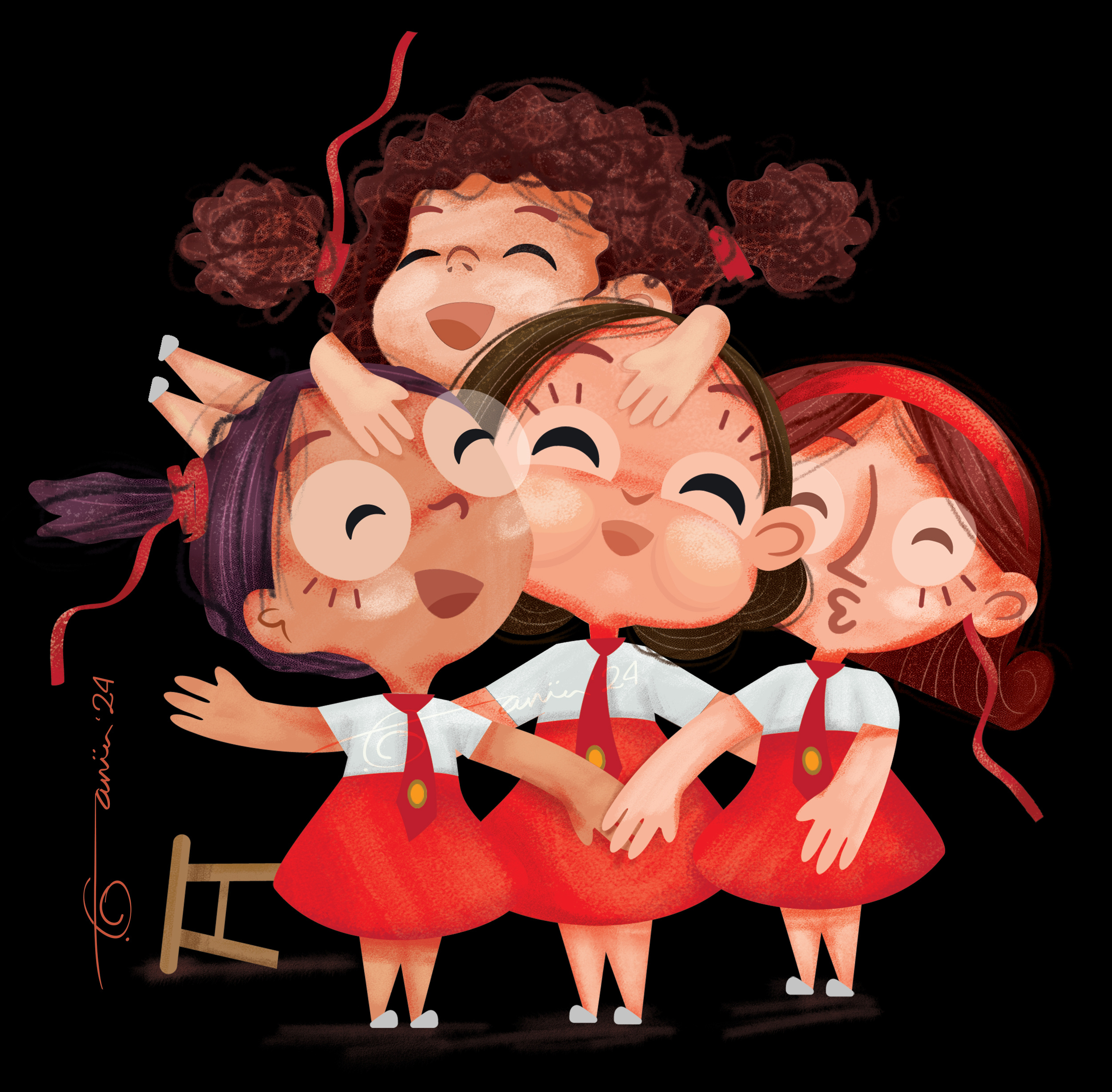 F.R.I.E.N.D.S charecter illustration cute illustration digital art doodle doodling illustration illustrations of dribbble