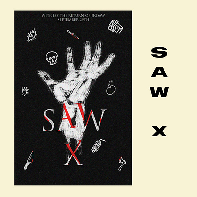 SAW X Poster branding concept design film film poster graphic design illustration logo movie movie poster poster ui ux vector