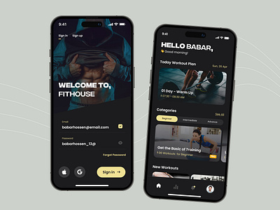 Gym Mobile App app design dashboard ui fitness fitness app graphic design gym app gym web ui ux vector