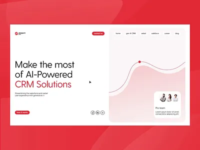 CRM system company redesign landing contacts crm design diagram graphic landing main red redesign reviews riga site system ui ux video web