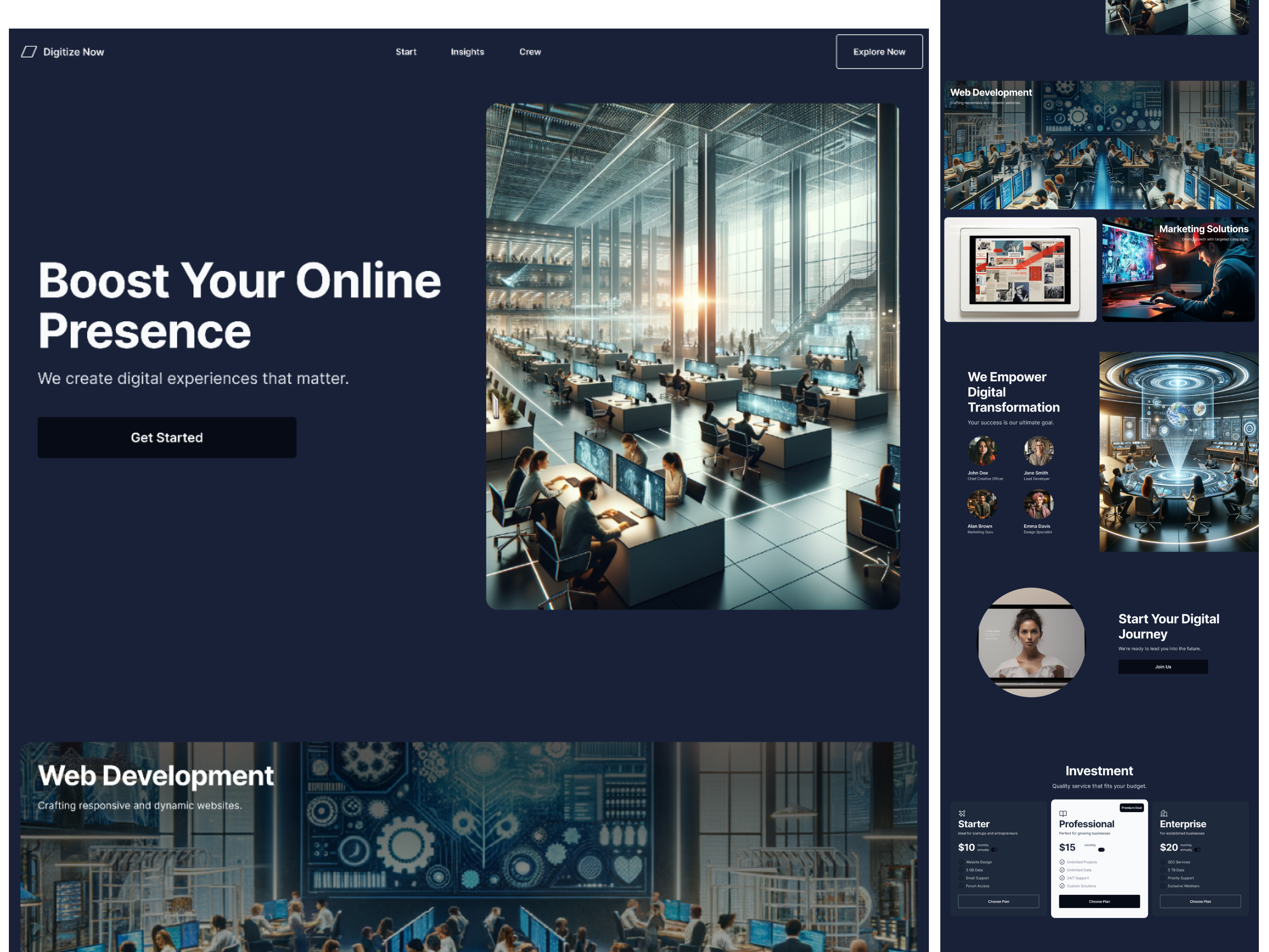 Digital Agency Landing Page UI Design creative agency design inspiration design trends digital agency graphic design interaction design landing page marketing modern design portfolio responsive design ui ui design user interface uxui visual design web design web development website design
