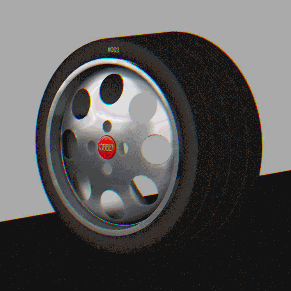 3d wheel from Audi 3d animate audi car challenge motion wheel