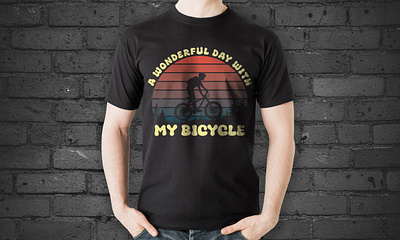 Bicycle retro t-shirt design remote