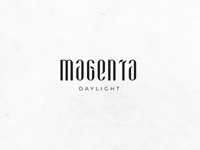 Magenta Daylight a contemporary and minimalistic cosmetic brand brand identity branding cosmetic cosmetic brand design graphic design logo logotype product design typography vector visual identity