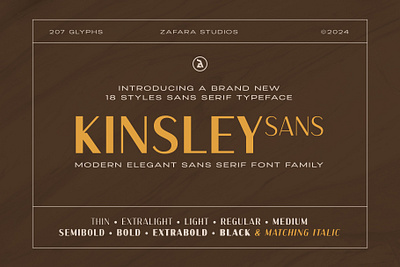 Kinsley - Modern Elegant Sans Serif advertising app bold branding design elegant family fonts graphic design logo modern publishing sans serif simple thin typeface typography ui ux vector