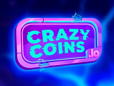 Crazy Coin: Casino Logotype 2d game art casino casino animation casino icon casino illustrations casino interface casino logo casino logotype casino ui crazy coin gambling gambling logo game art game logo game logotype game ui game ux live casino online casino web casino