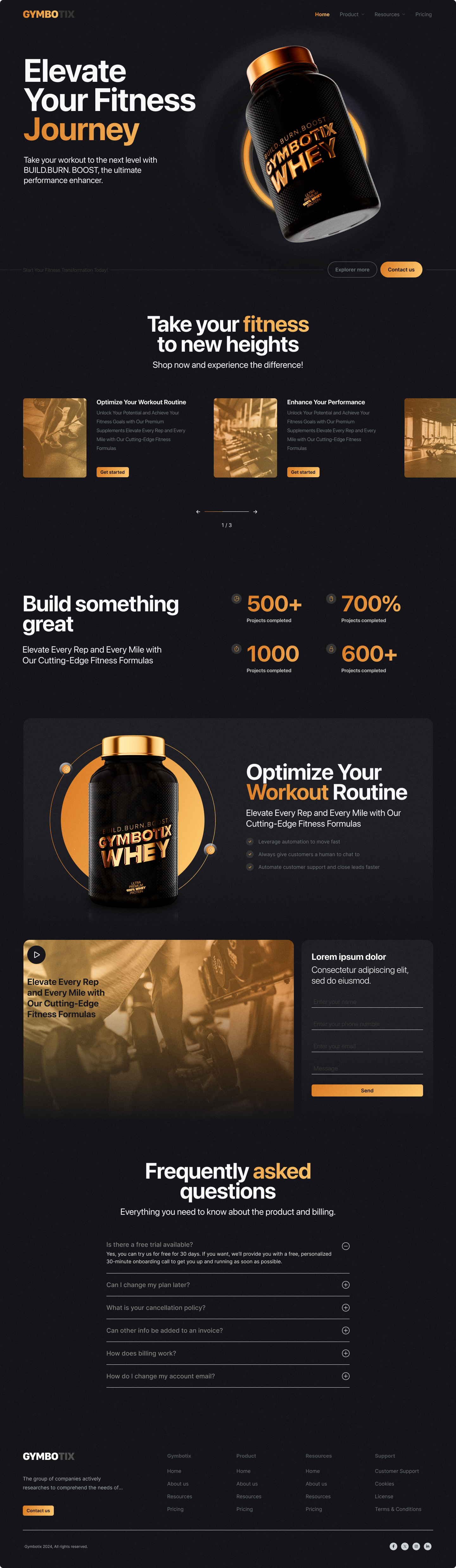 Supplements Landing Page Design 3d 3dvisualization branding designinspiration figma graphic design landingpage packagingdesign ufukarslanhan ui userexperience visualcommunication web