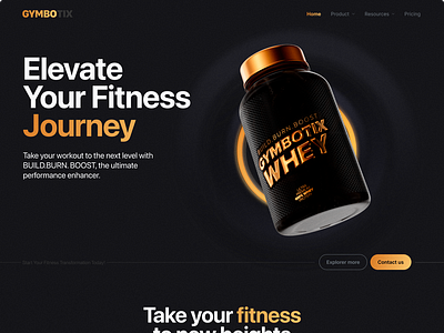 Supplements Landing Page Design 3d 3dvisualization branding designinspiration figma graphic design landingpage packagingdesign ufukarslanhan ui userexperience visualcommunication web