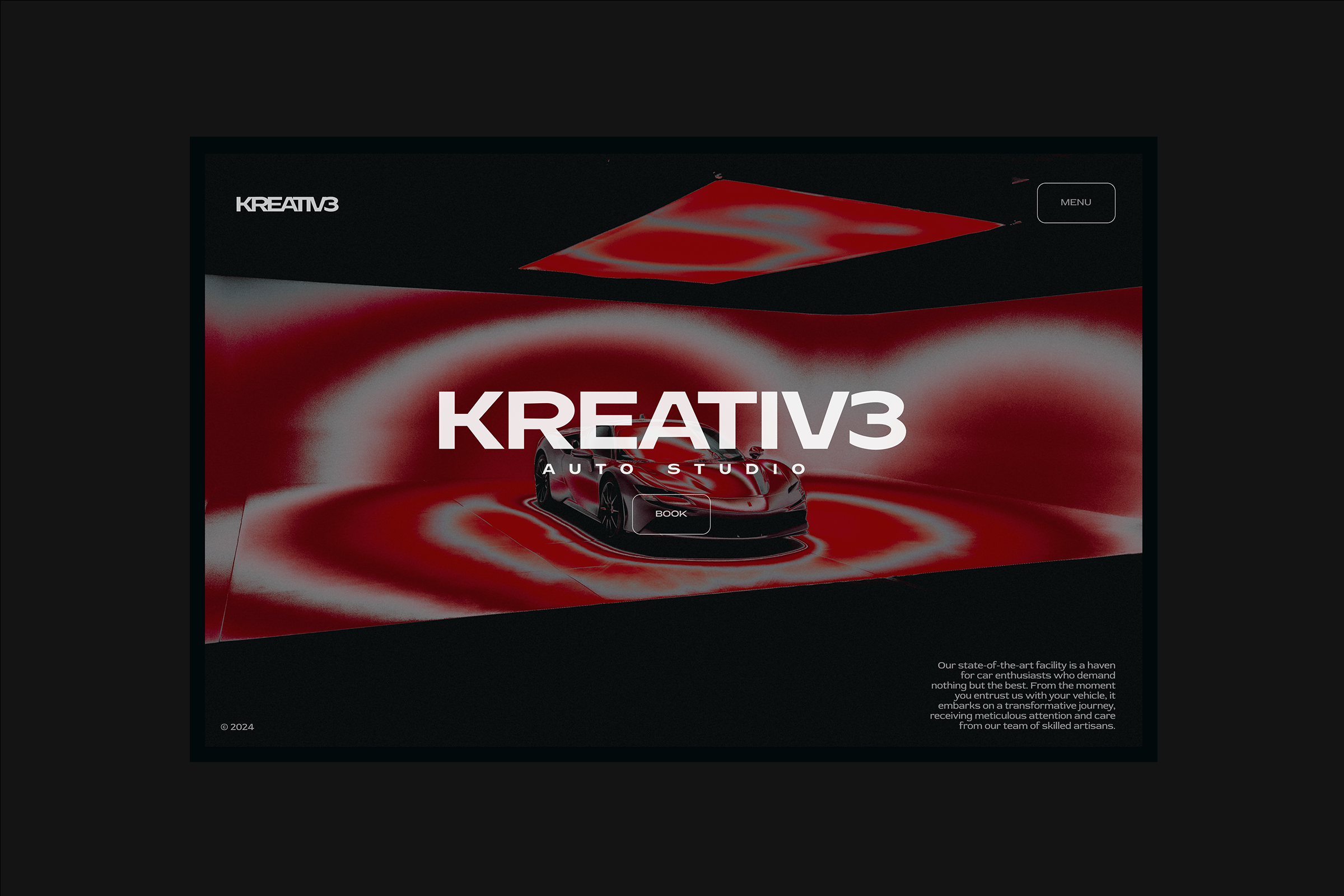 KREATIV3 Auto Studio Web Design