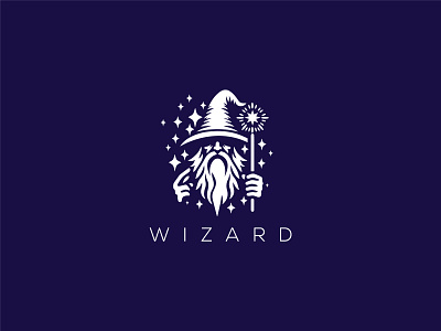 Wizard Logo evil fairytale fantasy legend magic magic men magician moustache mustache myth old man old men top magic top magican trick voodoo warlock witch wizard wizard logo