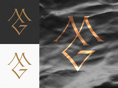 MG Monogram branding logo mg monogram typography vector