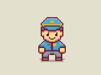 pixel person police man pixel person pixel police policeman
