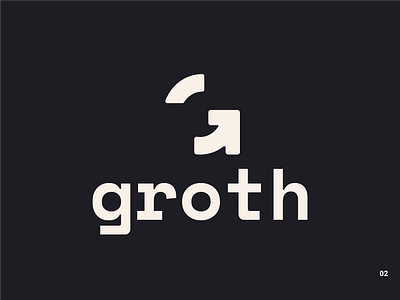 Groth brand identity branding graphic design logo