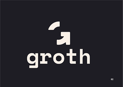 Groth brand identity branding graphic design logo