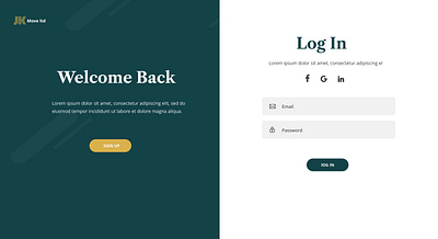 Login/Sign Up Page design graphic design ui ux vector