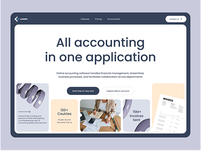 Accounting - Web Design accounting accounting web design adobe xd app design design figma ui user experience user interface web design website design