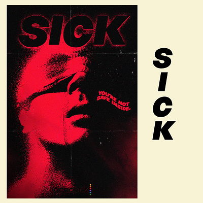 SICK 2022 Poster branding concept design film film poster graphic design illustration logo movie movie poster poster ui ux vector