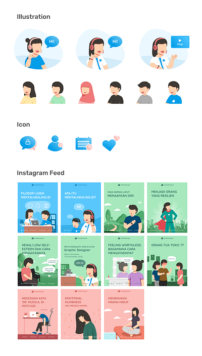 Illustration branding graphic design icon ig feed illustration poster