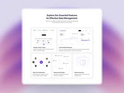 Fresh bento grid for Byteflow bento bento grid branding data design finance grid landing page minimal ui web design website