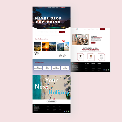 KINDLING app branding design figma flight travel travel agency ui uiux ux vacation web design website
