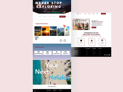 KINDLING app branding design figma flight travel travel agency ui uiux ux vacation web design website