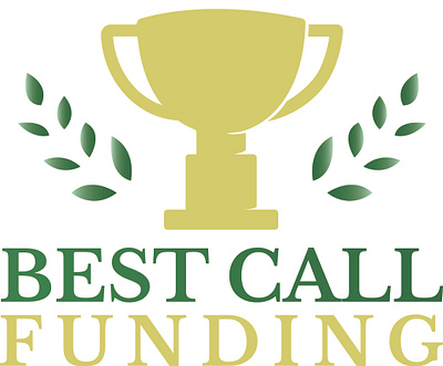 Best Call Funding gold logo trophy