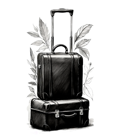 suitcases design graphic design png